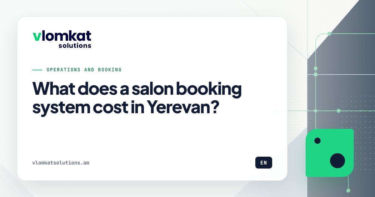 Salon booking system costs in Yerevan